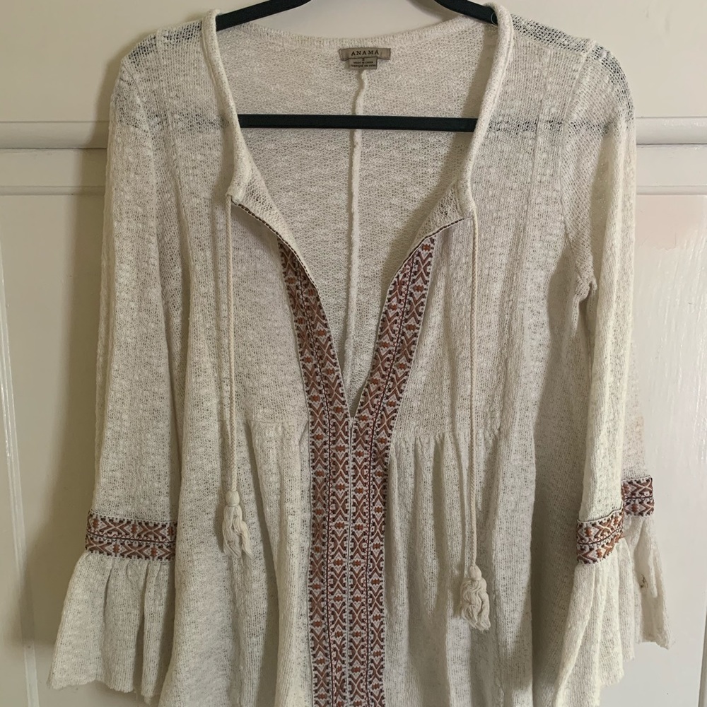 Long sleeve boho blouse